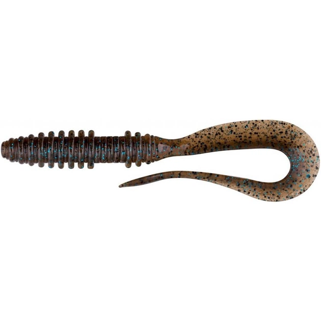 Силикон рыболовный Keitech Mad Wag Slim 4.5" (9 шт/упак) ц:207 green pumpkin pp. flk (1551.09.67) - изображение 1