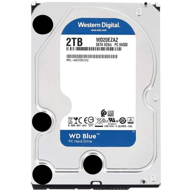 Жорсткий диск 3.5" 2TB WD (WD20EZAZ) - изображение 1