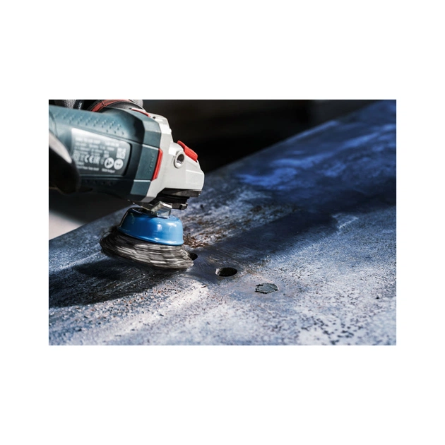 Щітка для електроінструменту Bosch Professional чашкова, сталь, 75мм, 0.5мм, M14 (1.608.622.029) - picture 3
