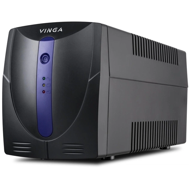 Пристрій безперебійного живлення Vinga LED 600VA plastic case with USB (VPE-600PU) - зображення 1