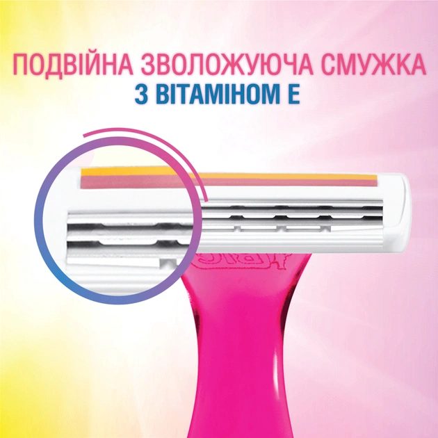 Бритва Bic Miss Soleil Colour Collection 4 шт. (3086123303843) - изображение 3