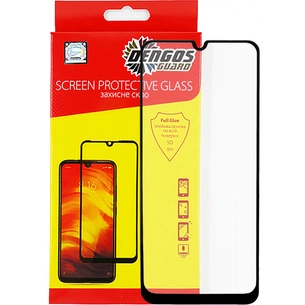 Скло захисне Dengos Full Glue для Samsung Galaxy M22 (black) (TGFG-187) зображення 1