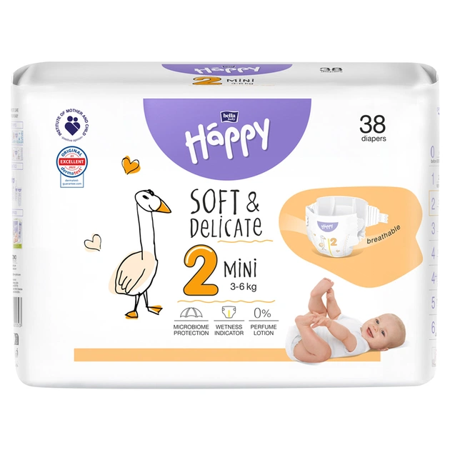 Підгузки Bella Happy 2 Mini 3-6 кг 38 шт (5900516605353) - зображення 1
