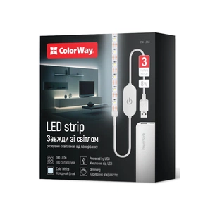 Світлодіодна стрічка ColorWay LED  3м з живленням від USB (CW-LD03) изображение 1