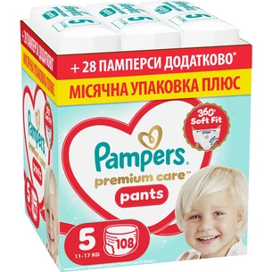 Підгузки Pampers Premium Care Pants Розмір 5 (11-17 кг) 108 шт (8006530315838) зображення 1
