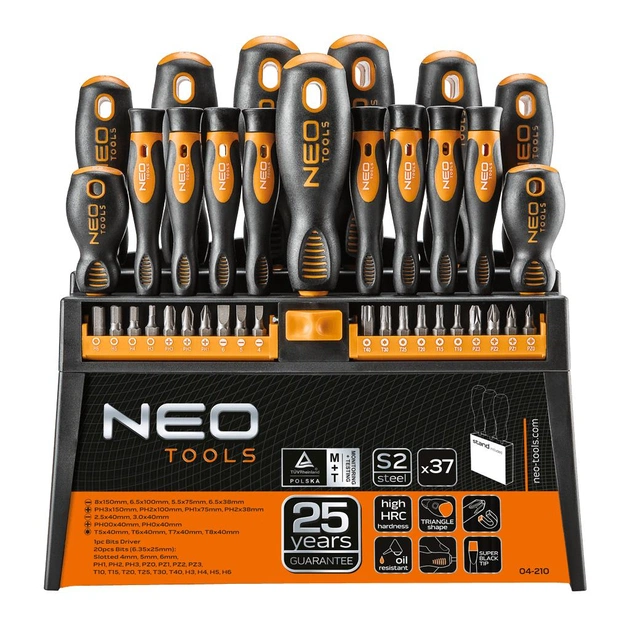 Набор отверток Neo Tools отверток и насадок 37 шт. (04-210) - изображение 1
