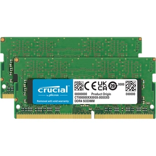 Модуль пам'яті для ноутбука SoDIMM DDR4 64GB (2x32GB) 3200 MHz Micron (CT2K32G4SFD832A) зображення 1