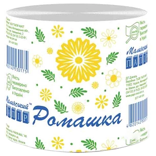 Туалетний папір Малинський папір Ромашка сірий 1 шар 1 рулон (4820204910204) зображення 1