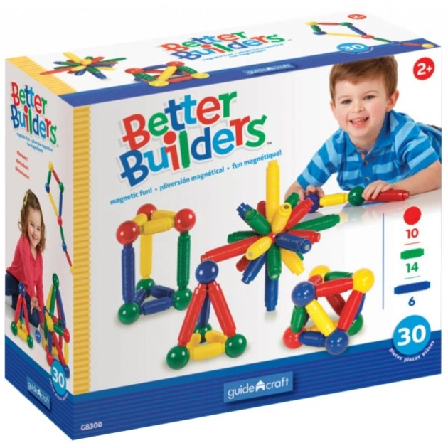 Конструктор Guidecraft Better Builders, 30 деталей (G8300) - изображение 1