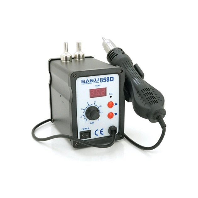 Паяльна станція Bakku BK-858D цифрова індикація, фен (138*100*150) 1,85 кг (BK-858D) - picture 1
