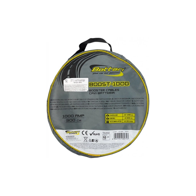 Дроти для запуску для автомобіля Bottari 1000A 2,5м "BOOST-1000" (28075-IS) - picture 5