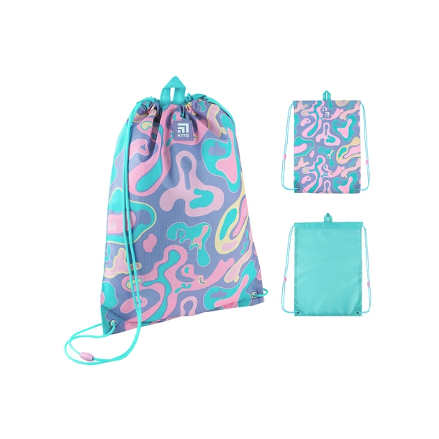 Сумка для взуття Kite Rainbow Catcorn Бірюзова (K24-600M-13) - изображение 1