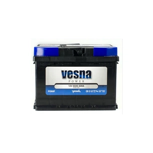 Акумулятор автомобільний Vesna 60 Ah/12V Power Euro (415 262) зображення 1