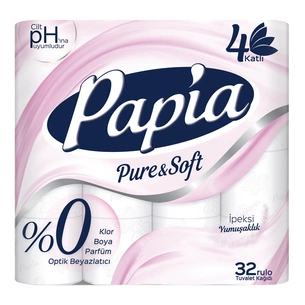 Туалетний папір Papia Platinum 4 шари 32 рулони (8690536026364) зображення 1