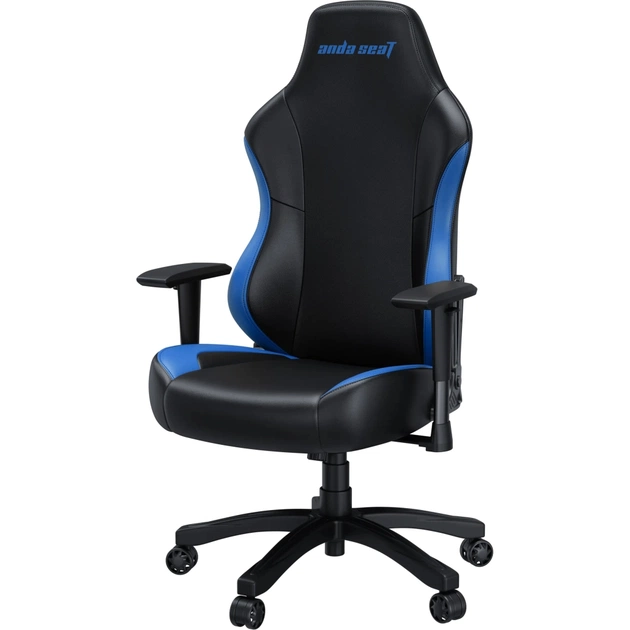 Крісло ігрове Anda Seat Luna Color PVC Size L Black/Blue (AD18-48-BS-PV) - зображення 3