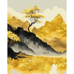 Картина по номерам Santi Золоті гори, 40*50 см, поталь (955289) зображення 1