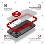 Чохол до мобільного телефона Armorstandart Frosted Matte Xiaomi Redmi Note 13 Pro+ 5G Red (ARM71841) - зменшене зображення 2