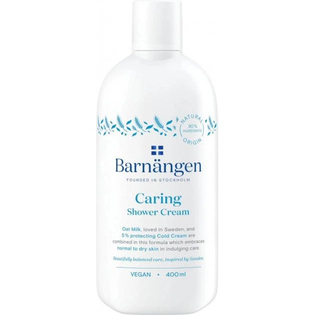 Гель для душу Barnangen Caring з вівсяним молочком 400 мл (5012583205791) - зображення 1