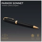 Ручка кулькова Parker SONNET 17 Matte Black Lacquer GT BP (84 832) - уменьшенное изображение 3