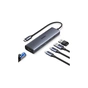 Концентратор Ugreen USB-C to 1xUSB-A 3.2 + 1xUSB-A 2.0 + 2xUSB-C 3.2 + RJ45 + PD CM512 gray (45320) - зменшене зображення 2