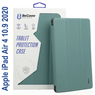 Чохол до планшета BeCover Tri Fold Soft TPU Silicone Apple iPad Air 4 10.9 2020/2021 Green (706871) (706871) зображення 1