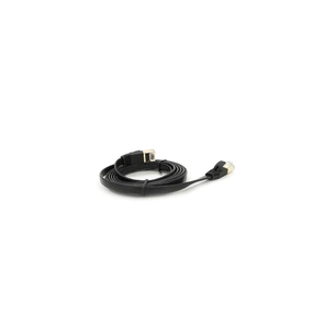 Патч-корд 1.5м UTP cat.7, CU, RJ45, плоский, black Weepda (PCMF-CU7/1.5Bk) зображення 1