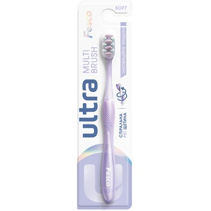 Зубна щітка Fesco Ultra Multi Brush Soft Фіолетова (4820204702106) изображение 1