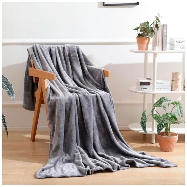 Плед Bergamo Fancy сірий 130 х 180 см (70030405-07) - изображение 6