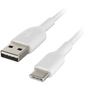 Дата кабель USB 2.0 AM to USB-C 2.0m PVC white Belkin (CAB001BT2MWH) - уменьшенное изображение 1