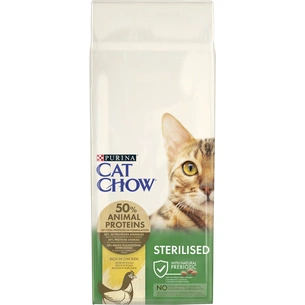 Сухий корм для кішок Purina Cat Chow Sterilised з куркою 15 кг (7613032233051) зображення 1