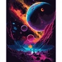 Картина по номерам Santi Фантазійний космос, 40*50см, LED підсвітка (955046) - зменшене зображення 1