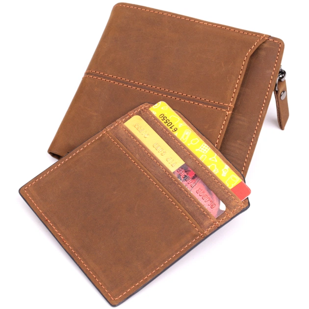 Гаманець Vintage З натуральної шкіри Коричневий (22856) - зображення 5