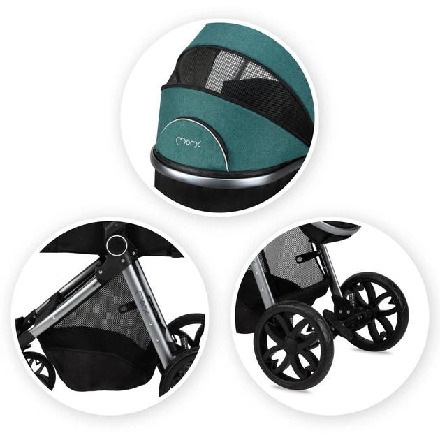 Коляска MoMi 2 в 1 Limuru Green (WOSP00028) - picture 10