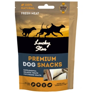 Ласощі для собак Lucky Star Сендвіч кручений з м'ясом курки маленький 9.5 см 85 г (4820111434237) изображение 1