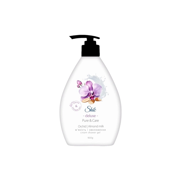 Гель для душа Shik Deluxe Pure & Care Orchid and Almond Milk 900 г (4823107609534) - изображение 1