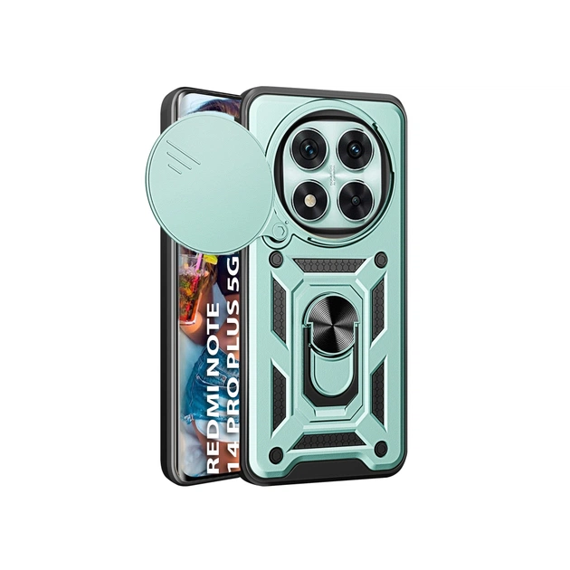 Чохол до мобільного телефона BeCover Military Xiaomi Redmi Note 14 Pro Plus 5G Dark Green (712872) - зображення 1