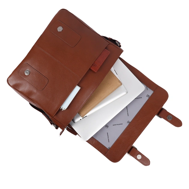 Сумка Brampton London Emissary Tan (64403 TAN) - зображення 8