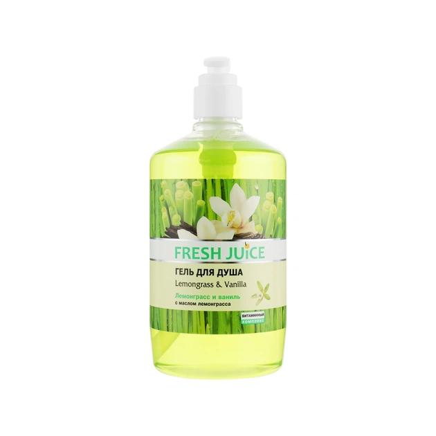 Гель для душу Fresh Juice Lemongrass & Vanilla 750 мл (4823015936135) - изображение 1