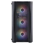 Корпус 1stPlayer X3-M-BK-4F1 Black без БЖ - зменшене зображення 7