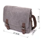 Сумка Vintage Текстильна Сіра (20605) - зменшене зображення 3