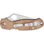 Ніж Spyderco Para 3 CPM Cru-Wear Micarta Brown (C223MPCW) - зменшене зображення 4