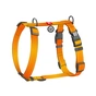 Шлея для собак WAUDOG Nylon Mono анатомічна H-подібна з QR паспортом, пластиковий фастекс, L помаранчева (54584) - зменшене зображення 2