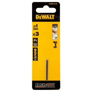 Свердло DeWALT по металу Black & Gold, HSS-G, 1 х 34 х 12 мм, 3 шт. (DT20510) зображення 1