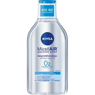 Міцелярна вода Nivea 3 в 1 з вітаміном Е і молекулами кисню 400 мл (4005900554079) зображення 1