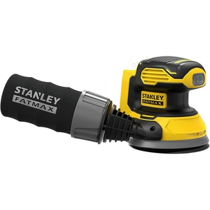 Шліфувальна машина Stanley ексцентрикова безщіткова FatMax, Li-Ion, 125 мм, 12000 об/хв, 1,02 кг (без АКБ та ЗП) (SFMCW220B) зображення 1