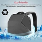 Рюкзак для ноутбука Promate 15.6" UrbanPack-BP Grey (urbanpack-bp.grey) - зменшене зображення 2