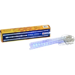 Гірлянда Delux Snowfall C 192LED 8х0.3 м IP44 EN Синя/Прозора (90017978) зображення 1