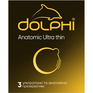 Презервативи Dolphi Anatomic Ultra Thin 3 шт. (4820144770531) зображення 1