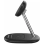 Зарядний пристрій Canyon wireless charger WCS-205 15W Qi2 2in1 w/o adapter Black (CNS-WCS205BW/A) - уменьшенное изображение 2
