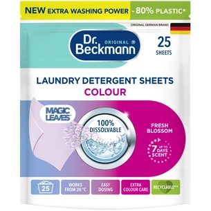 Серветки для прання Dr. Beckmann Magic Leaves для кольорових тканин 25 шт. (4008455585215) зображення 1